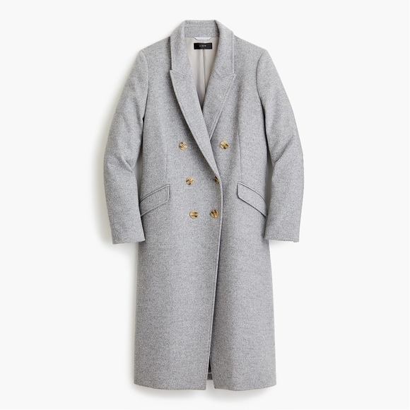 J. Crew Jackets & Blazers - JCREW Long double-breasted topcoat Wool-cashmere